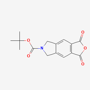 molecular formula C15H15NO5 B13682668 tert-Butyl 1,3-dioxo-5,7-dihydro-1H-furo[3,4-f]isoindole-6(3H)-carboxylate 