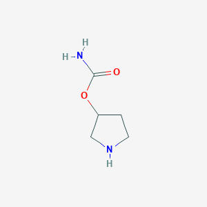 molecular formula C5H10N2O2 B1368268 Pyrrolidin-3-yl carbamate 