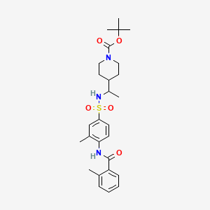 (R)-N-[4-[N-[1-(1-Boc-4-piperidyl)ethyl]sulfamoyl]-2-methylphenyl]-2-methylbenzamide