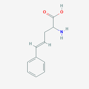 molecular formula C11H13NO2 B1368270 2-Amino-5-phenylpent-4-enoic acid 