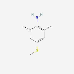 molecular formula C9H13NS B1368298 2,6-Dimethyl-4-(methylsulfanyl)aniline 
