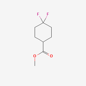 molecular formula C8H12F2O2 B1368299 Methyl 4,4-difluorocyclohexanecarboxylate CAS No. 882855-71-2