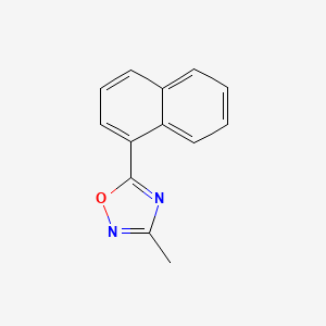 molecular formula C13H10N2O B1368311 3-Methyl-5-(1-naphthyl)-1,2,4-oxadiazole 