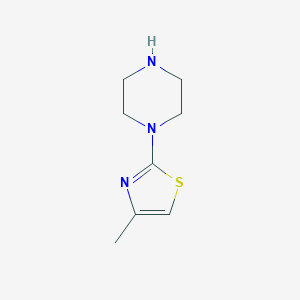 molecular formula C8H13N3S B1368330 1-(4-Methyl-1,3-thiazol-2-yl)piperazine CAS No. 40615-11-0