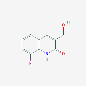 molecular formula C10H8FNO2 B1368333 8-fluoro-3-(hydroxymethyl)quinolin-2(1H)-one 