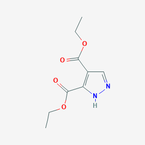 molecular formula C9H12N2O4 B1368336 1H-吡唑-3,4-二甲酸二乙酯 CAS No. 37687-26-6