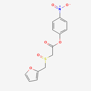 molecular formula C13H11NO6S B1368338 p-Nitrophenyl 2-(furfurylsulfinyl)acetate 