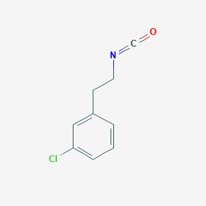 molecular formula C9H8ClNO B1368367 1-Chloro-3-(2-isocyanatoethyl)benzene CAS No. 62334-11-6