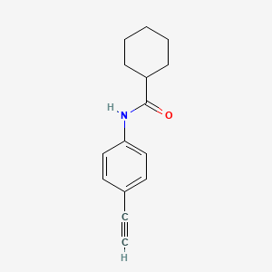 molecular formula C15H17NO B1368369 N-(4-乙炔基苯基)环己烷甲酰胺 CAS No. 118984-62-6