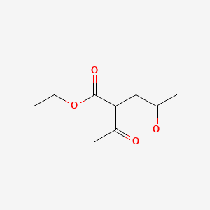 molecular formula C10H16O4 B1368374 Ethyl 2-acetyl-3-methyl-4-oxopentanoate CAS No. 53670-70-5
