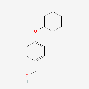 molecular formula C13H18O2 B1368379 [4-(Cyclohexoxy)-phenyl]-methanol 