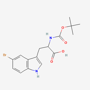 molecular formula C16H19BrN2O4 B1368382 Boc-5-bromo-DL-tryptophan CAS No. 67308-26-3