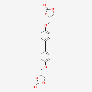 molecular formula C23H24O8 B13683849 Bisphenol a bis[(2-oxo-1,3-dioxolan-4-yl)-methyl]ether 