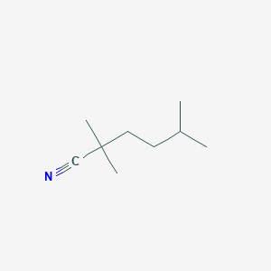 molecular formula C9H17N B1368385 2,2,5-Trimethylhexanenitrile 