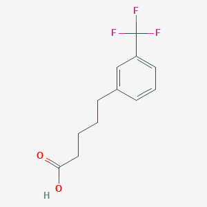 molecular formula C12H13F3O2 B13683880 5-[3-(Trifluoromethyl)phenyl]pentanoic acid 