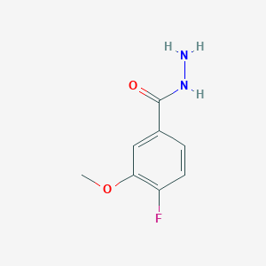 molecular formula C8H9FN2O2 B13683909 4-Fluoro-3-methoxybenzohydrazide 