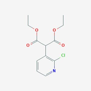 molecular formula C12H14ClNO4 B13683914 Diethyl 2-(2-Chloro-3-pyridyl)malonate 