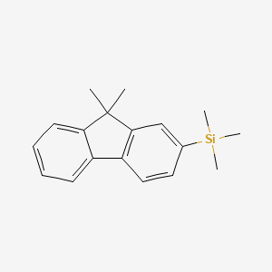 molecular formula C18H22Si B13683976 (9,9-Dimethyl-9H-fluoren-2-yl)trimethylsilane 