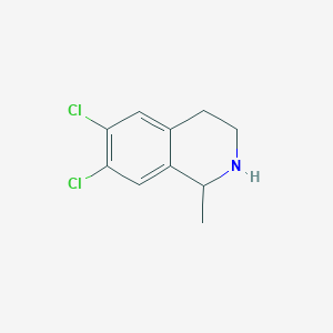 molecular formula C10H11Cl2N B1368405 6,7-二氯-1-甲基-1,2,3,4-四氢异喹啉 CAS No. 249624-76-8