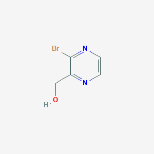 molecular formula C5H5BrN2O B13684122 (3-Bromo-2-pyrazinyl)methanol 