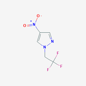 molecular formula C5H4F3N3O2 B1368413 4-硝基-1-(2,2,2-三氟乙基)-1H-吡唑 CAS No. 919278-38-9