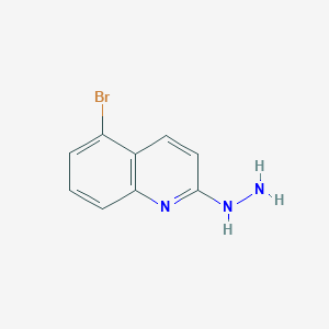 molecular formula C9H8BrN3 B13684171 5-Bromo-2-hydrazinylquinoline 