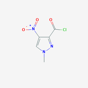molecular formula C5H4ClN3O3 B1368418 1-甲基-4-硝基-1H-吡唑-3-羰氯 CAS No. 1006433-28-8