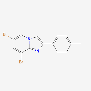 6,8-Dibromo-2-(p-tolyl)imidazo[1,2-a]pyridine