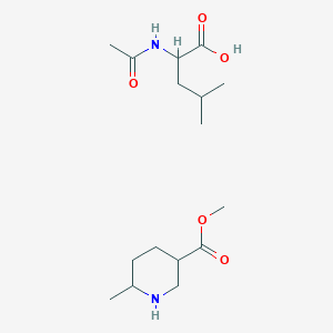 Methyl (3S,6R)-6-methylpiperidine-3-carboxylate acetyl-L-leucinate