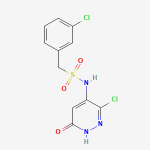 N-(3-Chloro-6-hydroxy-4-pyridazinyl)-1-(3-chlorophenyl)methanesulfonamide