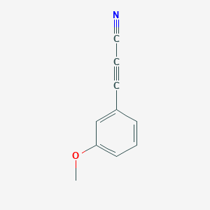 molecular formula C10H7NO B13684292 3-(3-Methoxyphenyl)propiolonitrile 