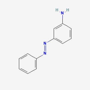 molecular formula C12H11N3 B13684321 3-(Phenyldiazenyl)aniline CAS No. 2835-59-8