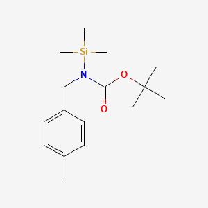 molecular formula C16H27NO2Si B13684342 N-Boc-1,1,1-trimethyl-N-(4-methylbenzyl)silanamine 