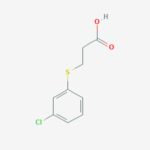 molecular formula C9H9ClO2S B1368444 3-[(3-Chlorophenyl)sulfanyl]propanoic acid CAS No. 1132-52-1