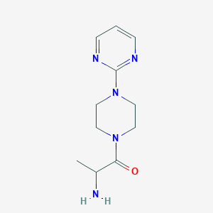 molecular formula C11H17N5O B1368456 2-Amino-1-[4-(pyrimidin-2-yl)piperazin-1-yl]propan-1-one 