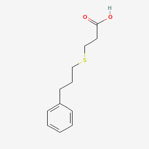 molecular formula C12H16O2S B1368463 3-(3-Phenylpropylsulfanyl)-propionic acid 