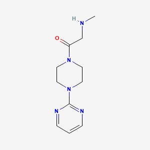 molecular formula C11H17N5O B1368469 2-(Methylamino)-1-(4-(pyrimidin-2-yl)piperazin-1-yl)ethan-1-one 