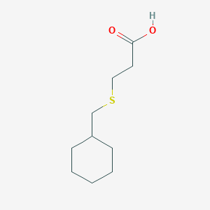 molecular formula C10H18O2S B1368470 3-Cyclohexylmethylsulfanyl-propionic acid 