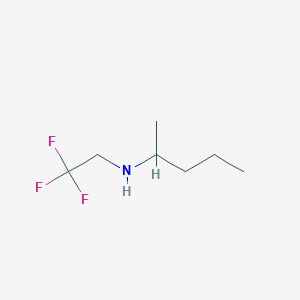 molecular formula C7H14F3N B1368477 (Pentan-2-yl)(2,2,2-trifluoroethyl)amine 