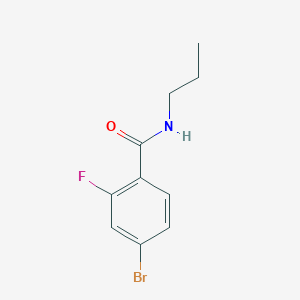 molecular formula C10H11BrFNO B1368485 4-溴-2-氟-N-丙基苯甲酰胺 CAS No. 1016811-41-8