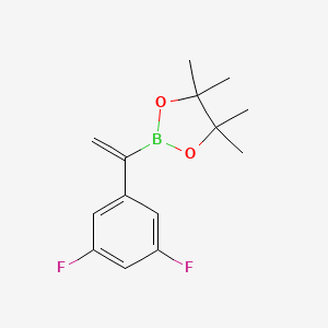 molecular formula C14H17BF2O2 B13685031 1-(3,5-Difluorophenyl)vinylboronic Acid Pinacol Ester 