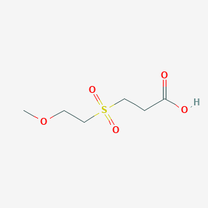 molecular formula C6H12O5S B1368524 3-(2-Methoxy-ethanesulfonyl)-propionic acid 