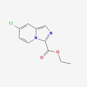 molecular formula C10H9ClN2O2 B13685307 Ethyl 7-chloroimidazo[1,5-a]pyridine-3-carboxylate 