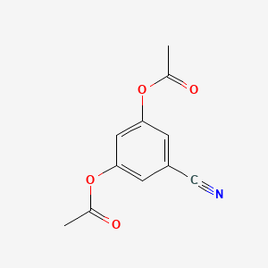 molecular formula C11H9NO4 B1368549 3,5-Diacetoxybenzonitrile CAS No. 61227-20-1