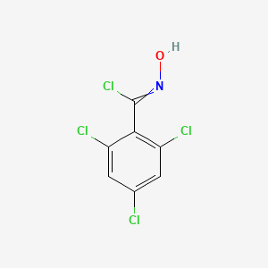 molecular formula C7H3Cl4NO B13685524 2,4,6-trichloro-N-hydroxybenzenecarboximidoyl chloride 