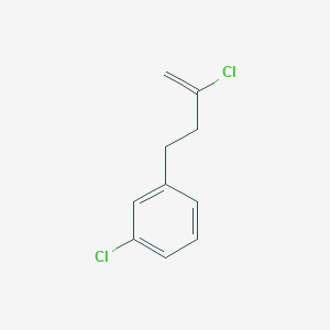 molecular formula C10H10Cl2 B1368555 2-Chloro-4-(3-chlorophenyl)-1-butene CAS No. 731772-05-7