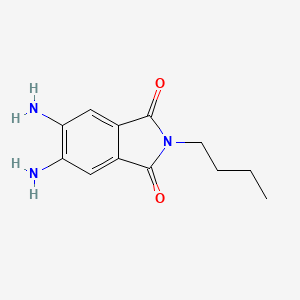 molecular formula C12H15N3O2 B13685553 5,6-Diamino-2-butylisoindoline-1,3-dione 