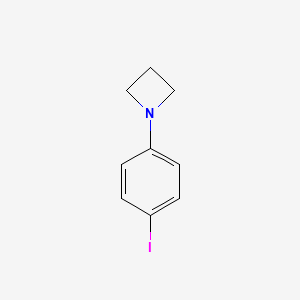 molecular formula C9H10IN B13685561 1-(4-Iodophenyl)azetidine 