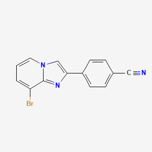 4-(8-Bromoimidazo[1,2-a]pyridin-2-yl)benzonitrile