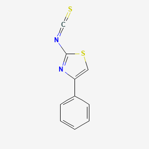 molecular formula C10H6N2S2 B13685593 2-Isothiocyanato-4-phenylthiazole 